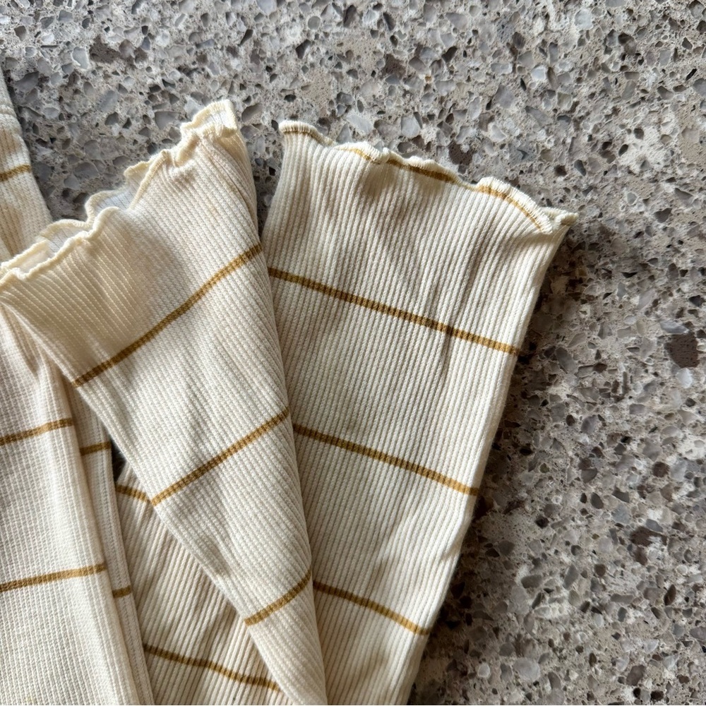 Grayson Collective l Striped Cream and Brown Kids Bottoms l 5T - Picture 5 of 7